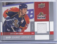 2009-10 Upper Deck UD Game Jersey #GJ-MC Bryan McCabe Florida Panthers